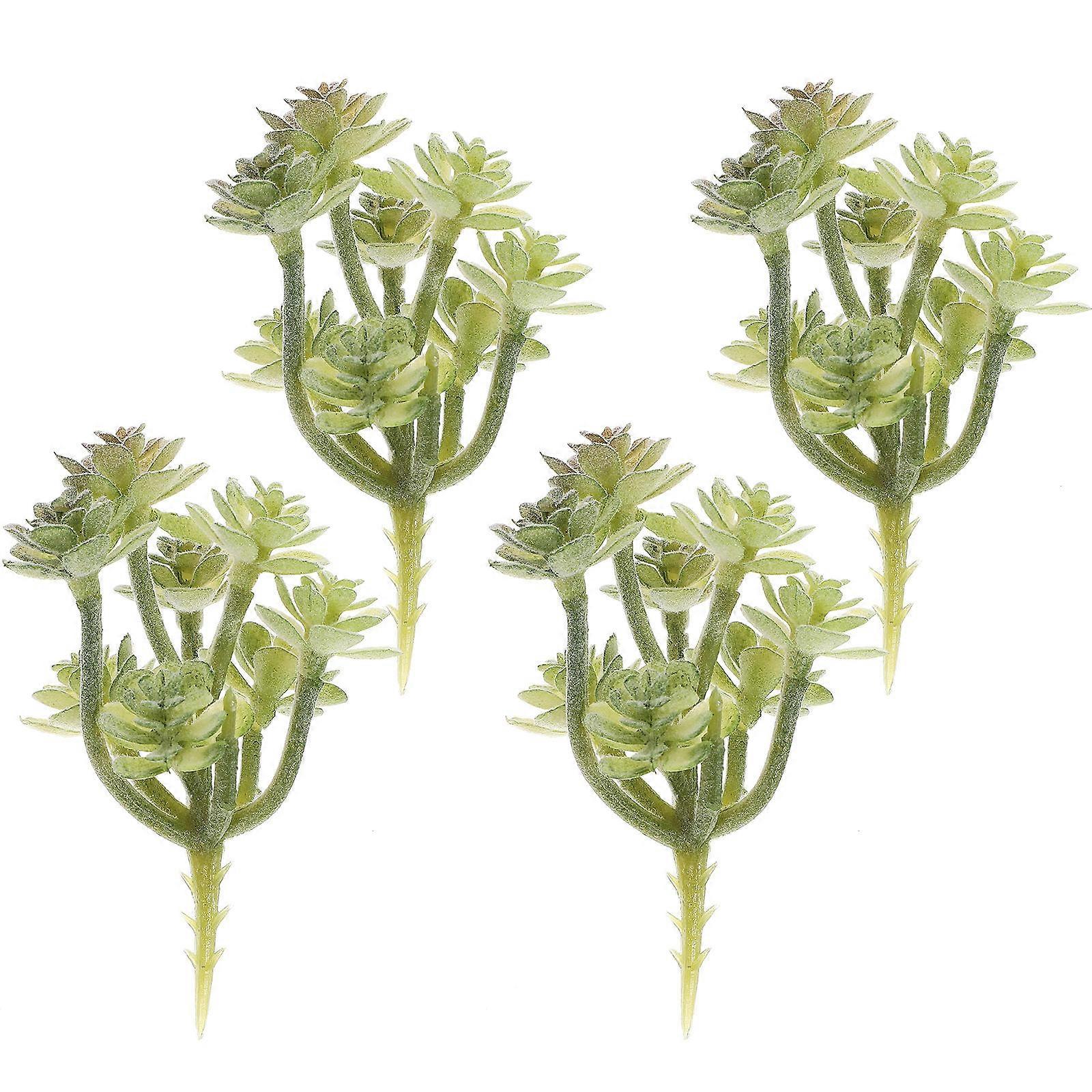 Plants Decor Simulation Bonsai Plant Decorations for Table Centerpiece 12Pcs