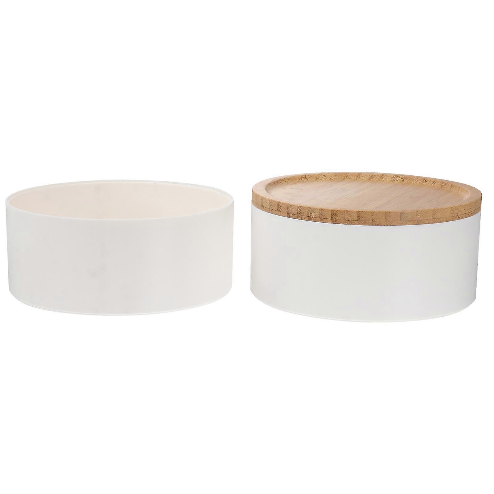 Jewelry Storage Box Multi-layer Stackable Container Home Storage For Women Size 14x14cm Material ABS Plastic And Bamboo 1PC