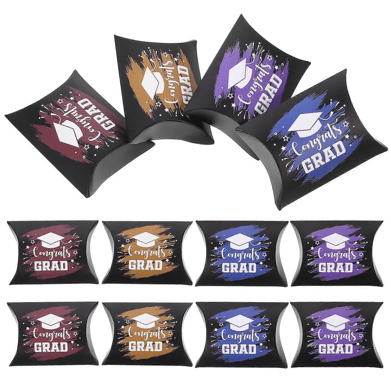 Candy Container Boxes 200 Pcs Simple Design Gift Packaging for Graduates Assorted Color Festival Atmosphere
