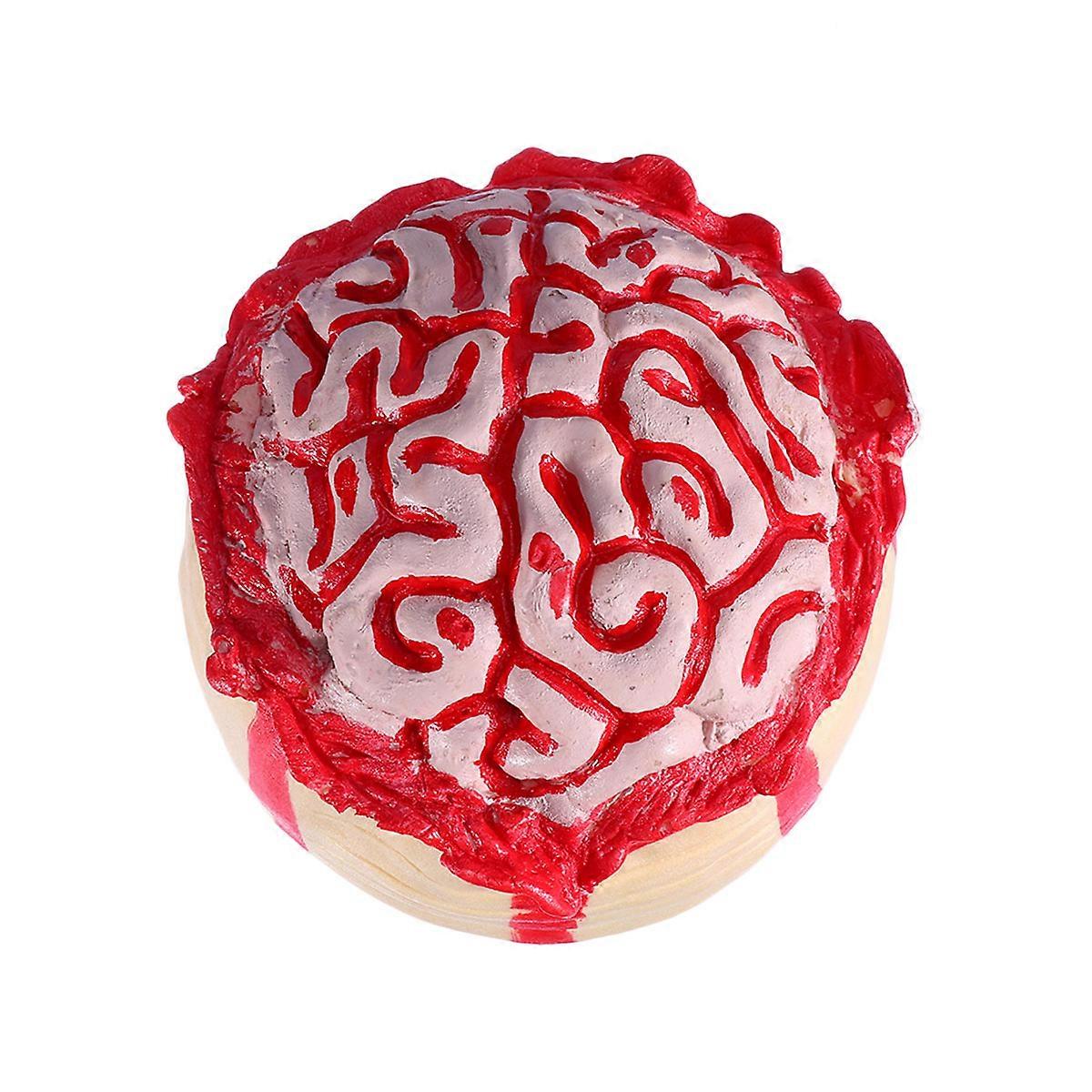 Red Halloween Hat Decoration with Brain Style for 2Pcs Party Use