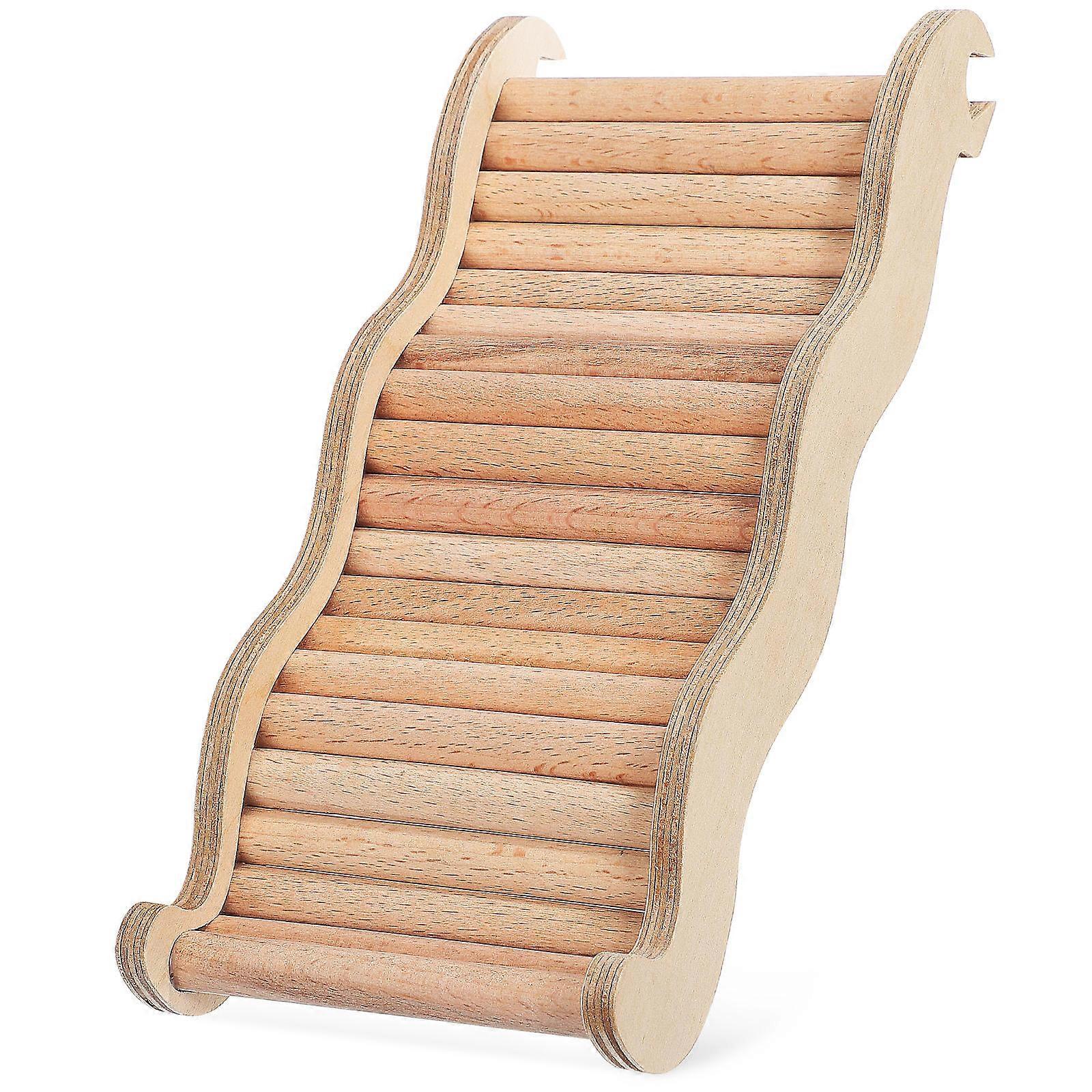 Small Pet Ladder Wooden Hamster Bridge for Climbing 2Pcs Kit