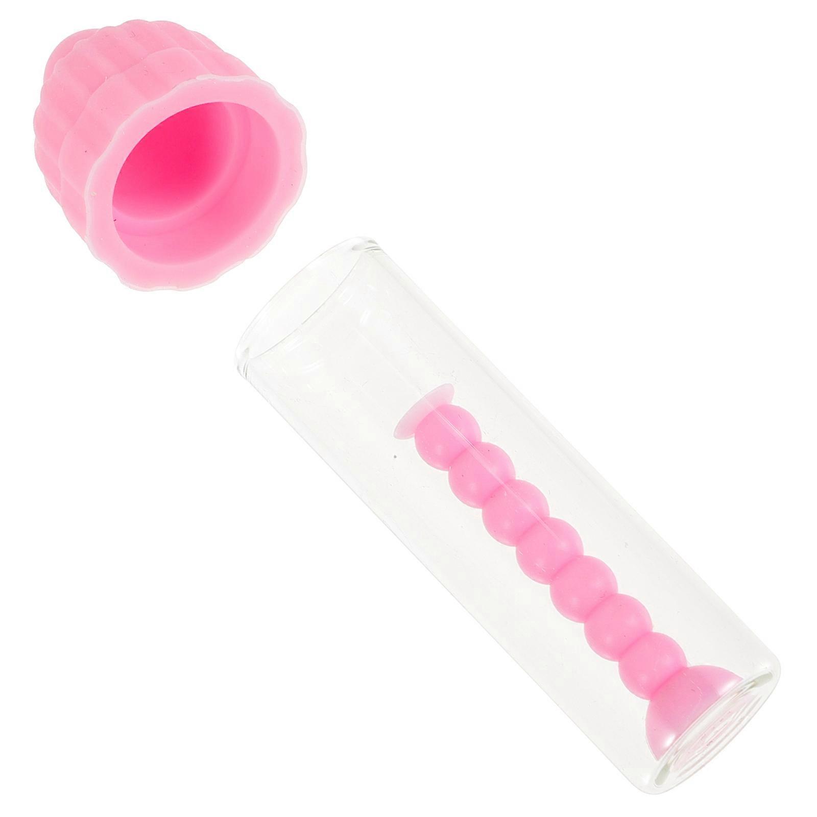 Reusable Contacts Lens Stick Silicone for Lens Removal 5Pcs Pink