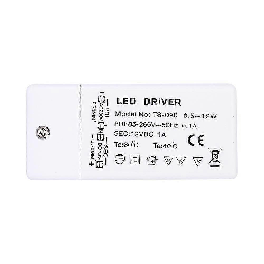 12W elektronisk transformator LED-drivrutin för 220-240V strömförsörjning