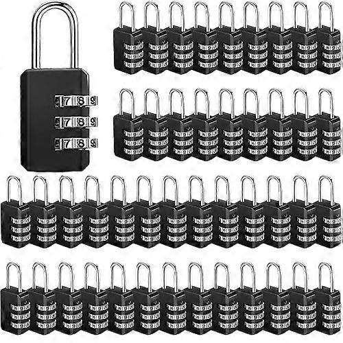 50pcs Small 3-Digit Combination Locks Set