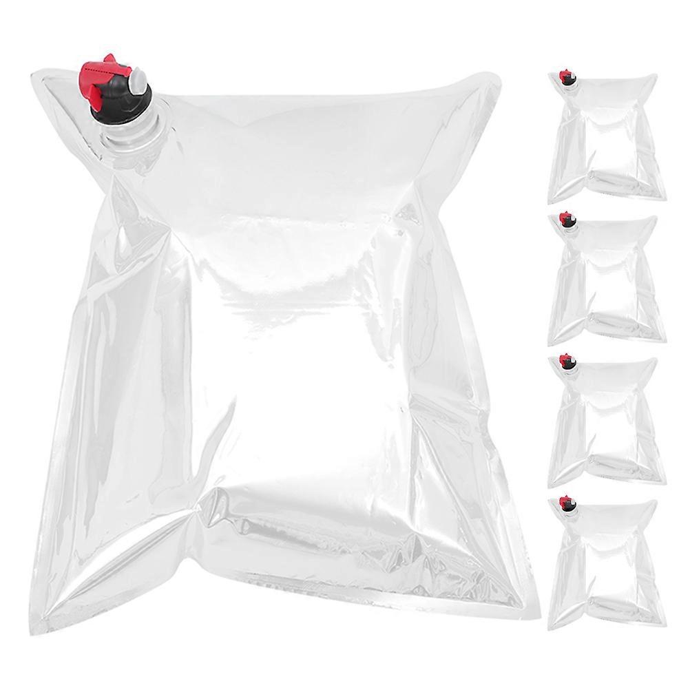 Travel Wine Bladder Reusable Wine Bag for Storage Use 10Pcs Multi Color Beverage Pouch