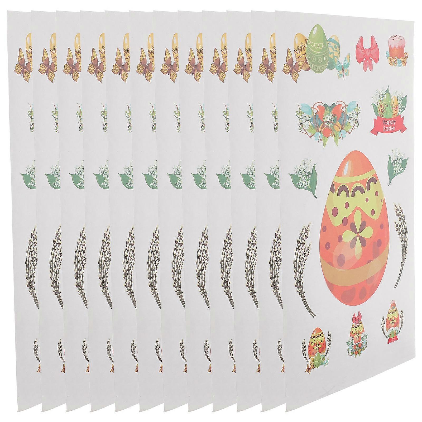 Easter Window Clings Multi Paper Material for Decoration and Festive Cheer