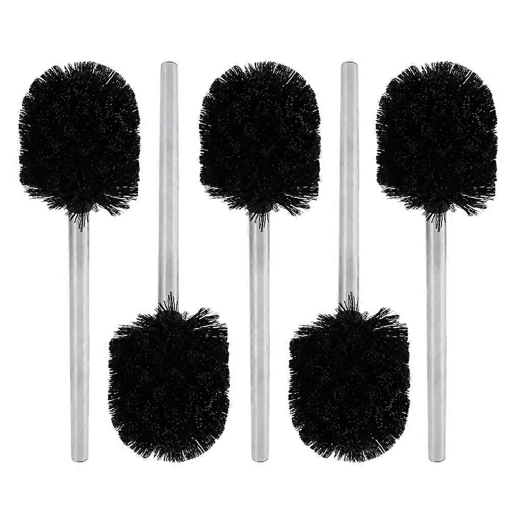 Replaceable Toilet Brush for Home Cleaning 15Pcs Black Plastic Set