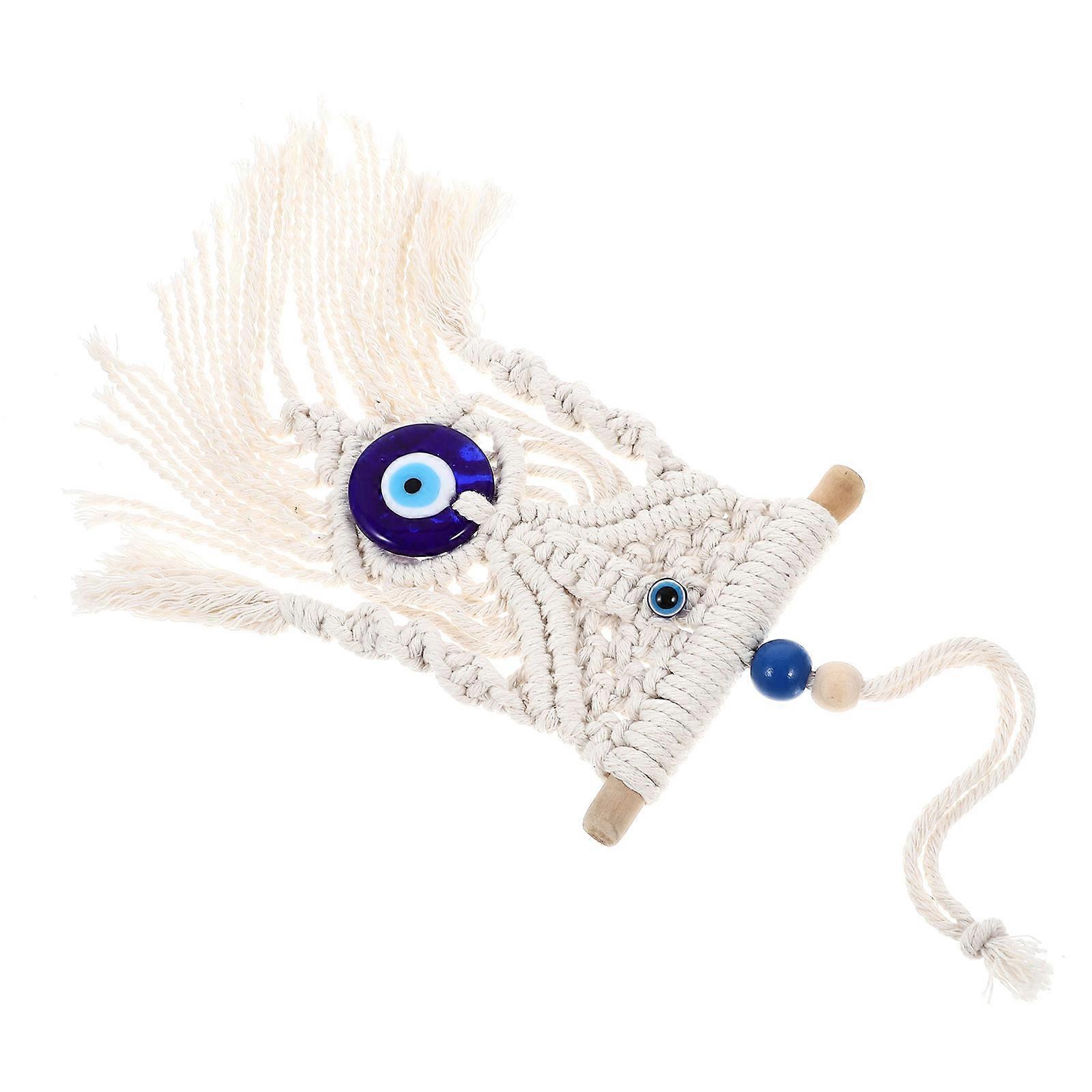 Macrame Wall Hanging Macrame Woven Wall Decor for Decoration 2Pcs Beige