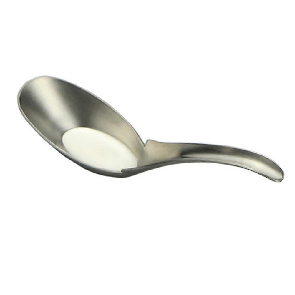 Stainless Steel Soup Spoon for Kitchen Use 2Pcs Silver Tableware
