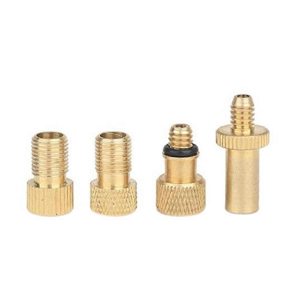 4Pcs Bicycle Valve Adapter Sv Av Dv Bicycle Pump Ball Pump Needle