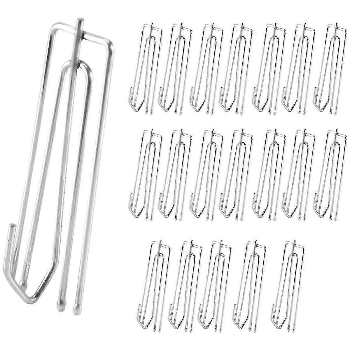 Cortinas com 4 pontas e pregas, 20 ganchos para cortinas