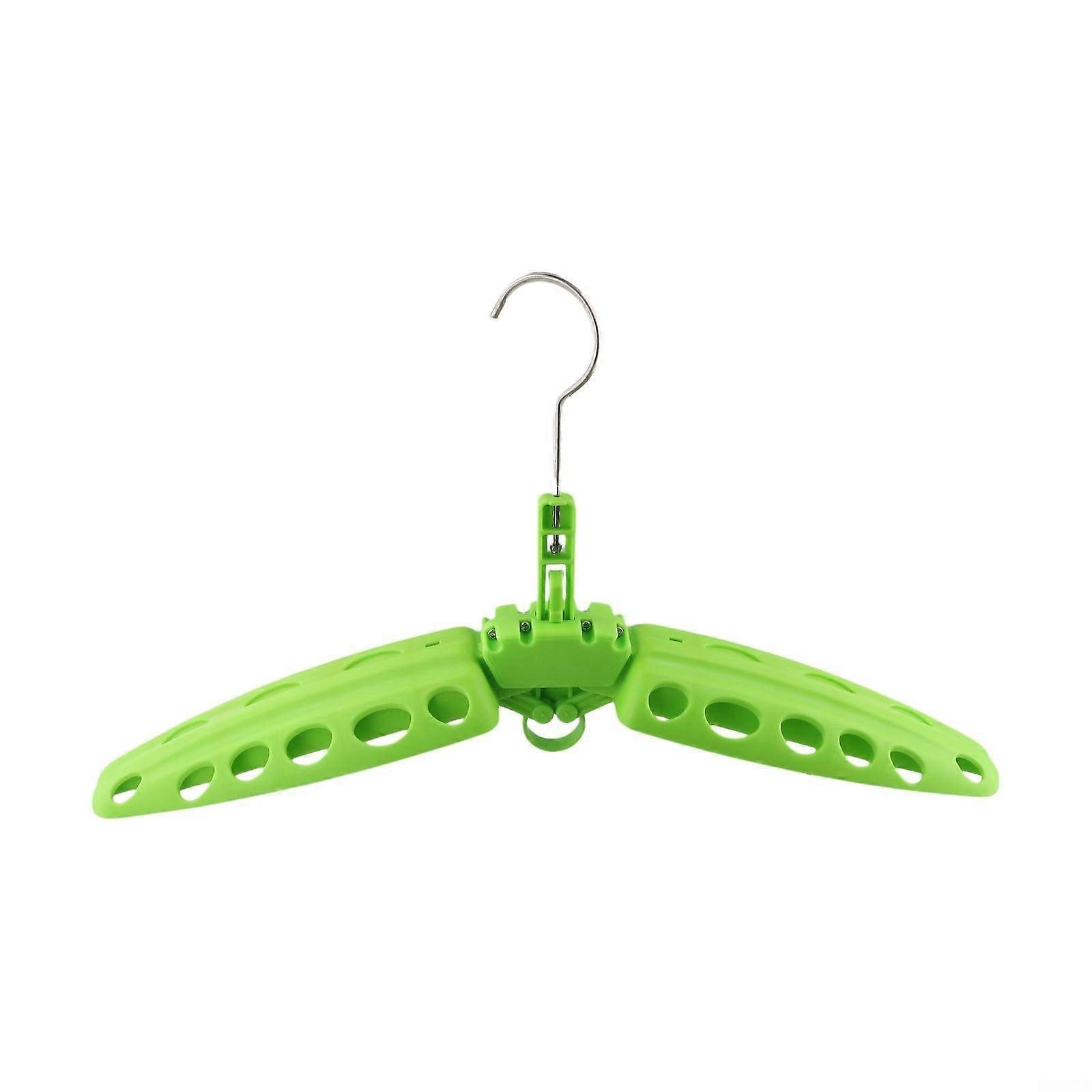 Foldable Wetsuit Hanger Wide Arms Vented Shoulders For Fast Drying And Storage Plastic Green Surfing Scuba Diving Suits
