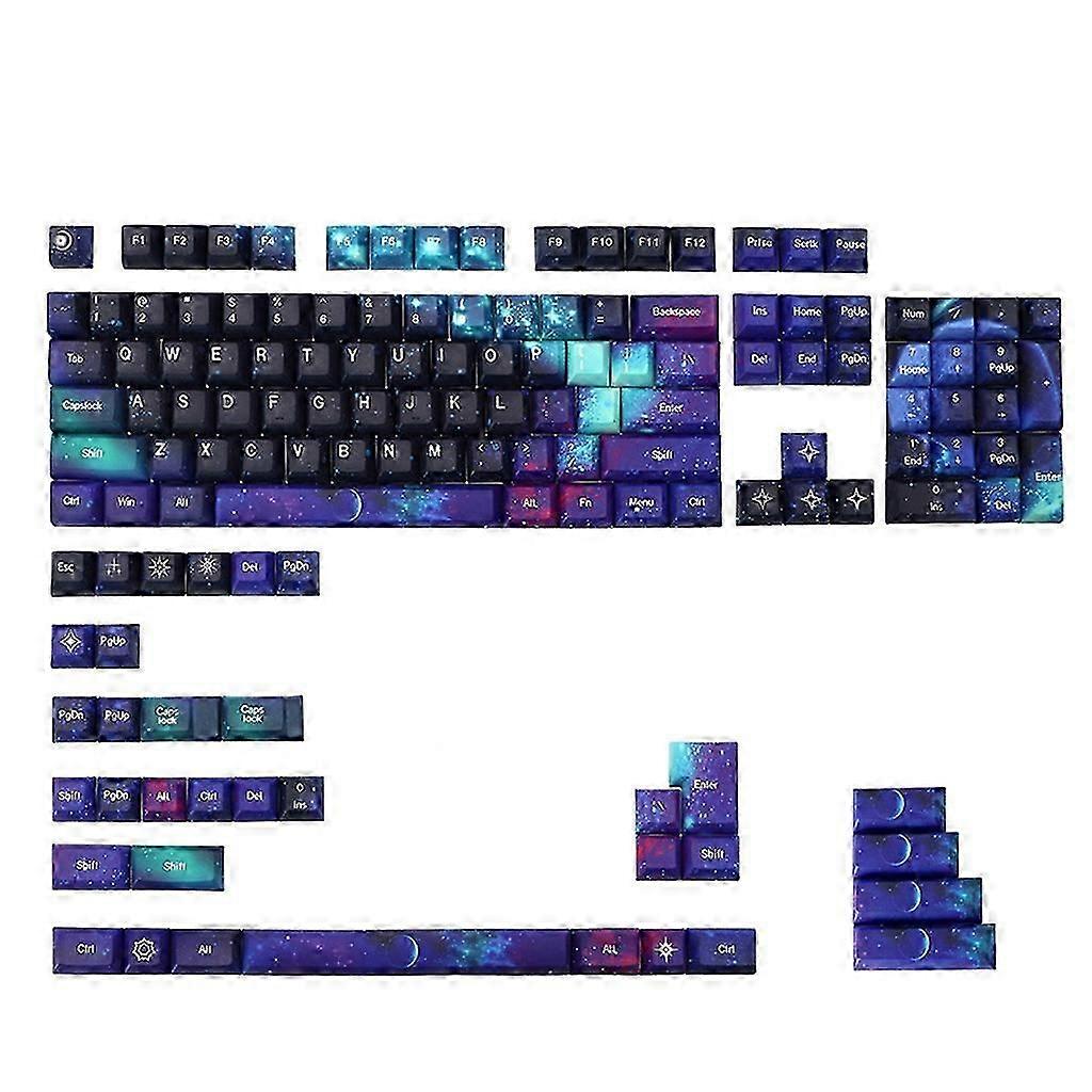 139 PBT Keycaps Thick PBT Dye-Sublimated Keycap for 61/64/68/75/87 Keyboard KCA Profile Keycaps Custom Keycap Set