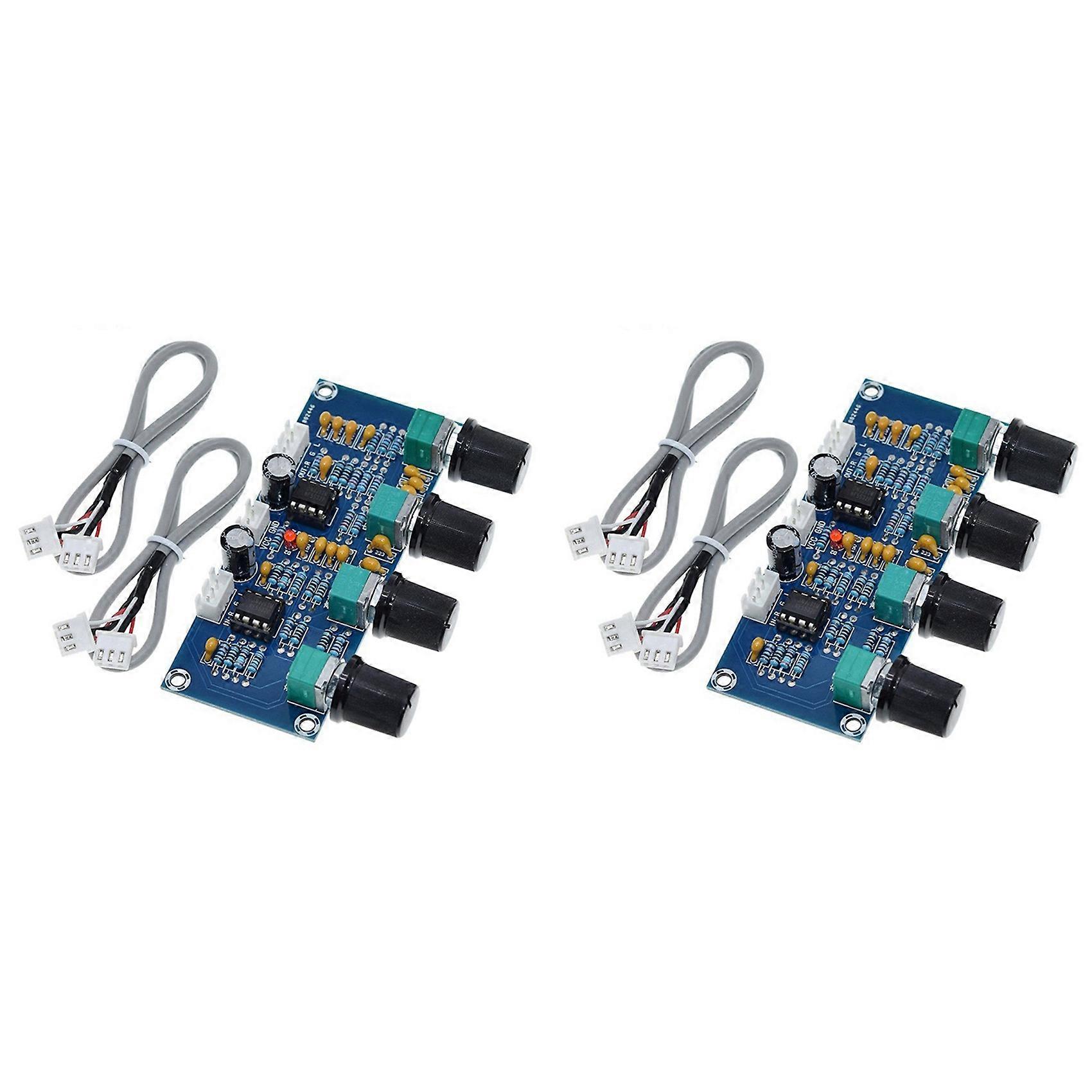 2X XH-A901 Tone Board Preamp with Treble, Bass, Volume Adjustment Pre-Amplifier Tone Controller for Amplifier Boards