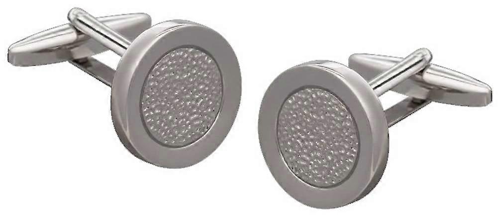 David Van Hagen Hammered Metal Cufflinks - Silver