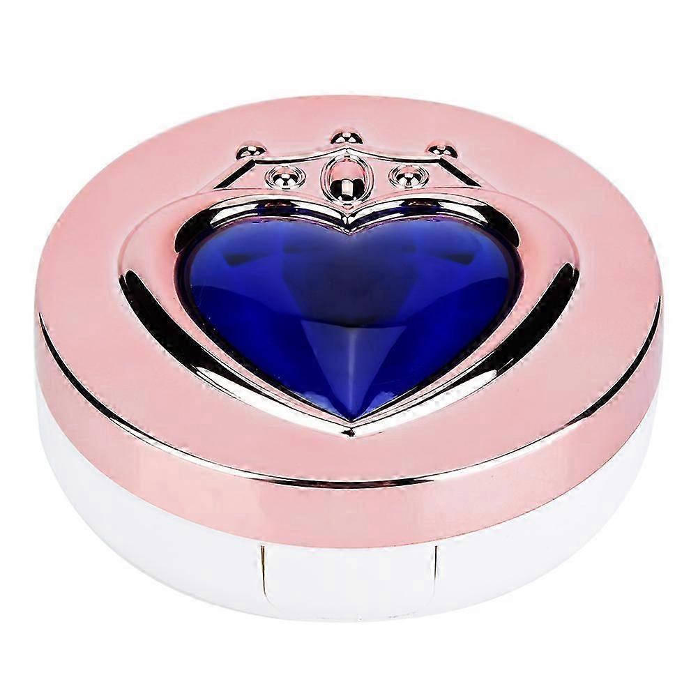 Travel Contact Lens Storage Case, Fashion Marble with Leak-Proof Solution Bottle