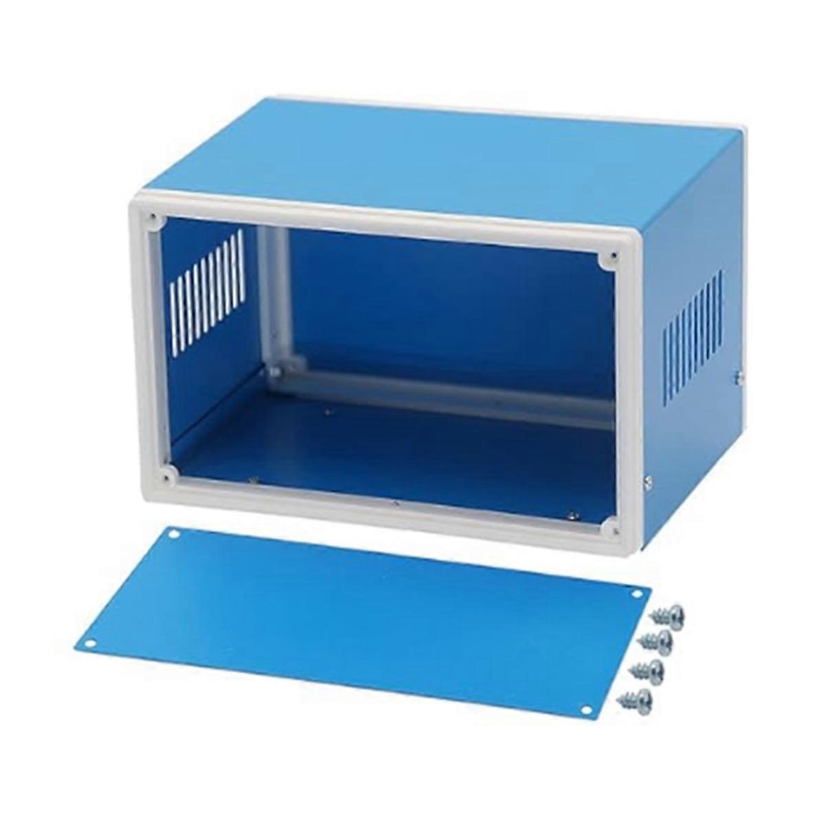 Junction Box Blue Metal Project Box DIY Electric Enclosure Case Preventive Case Electrical Box