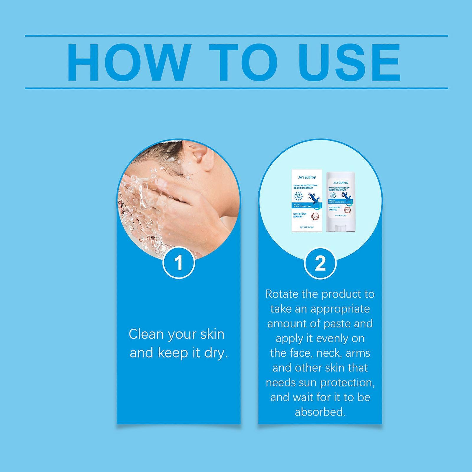 Jaysuing Gentle Light Protection Stick, Refreshing Non-Sticky Moisturizes Skin Gentle Light Brightening Stick