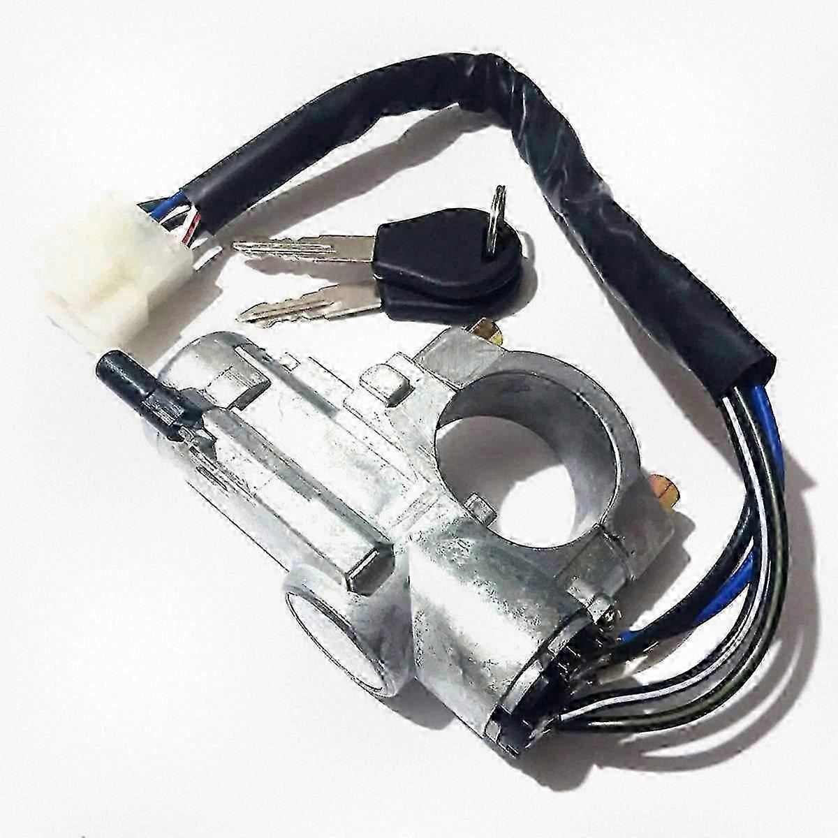 D21 compatible ignition key switch lock cylinder with keys 48700-01g25 and 48700-75p25 replacement part