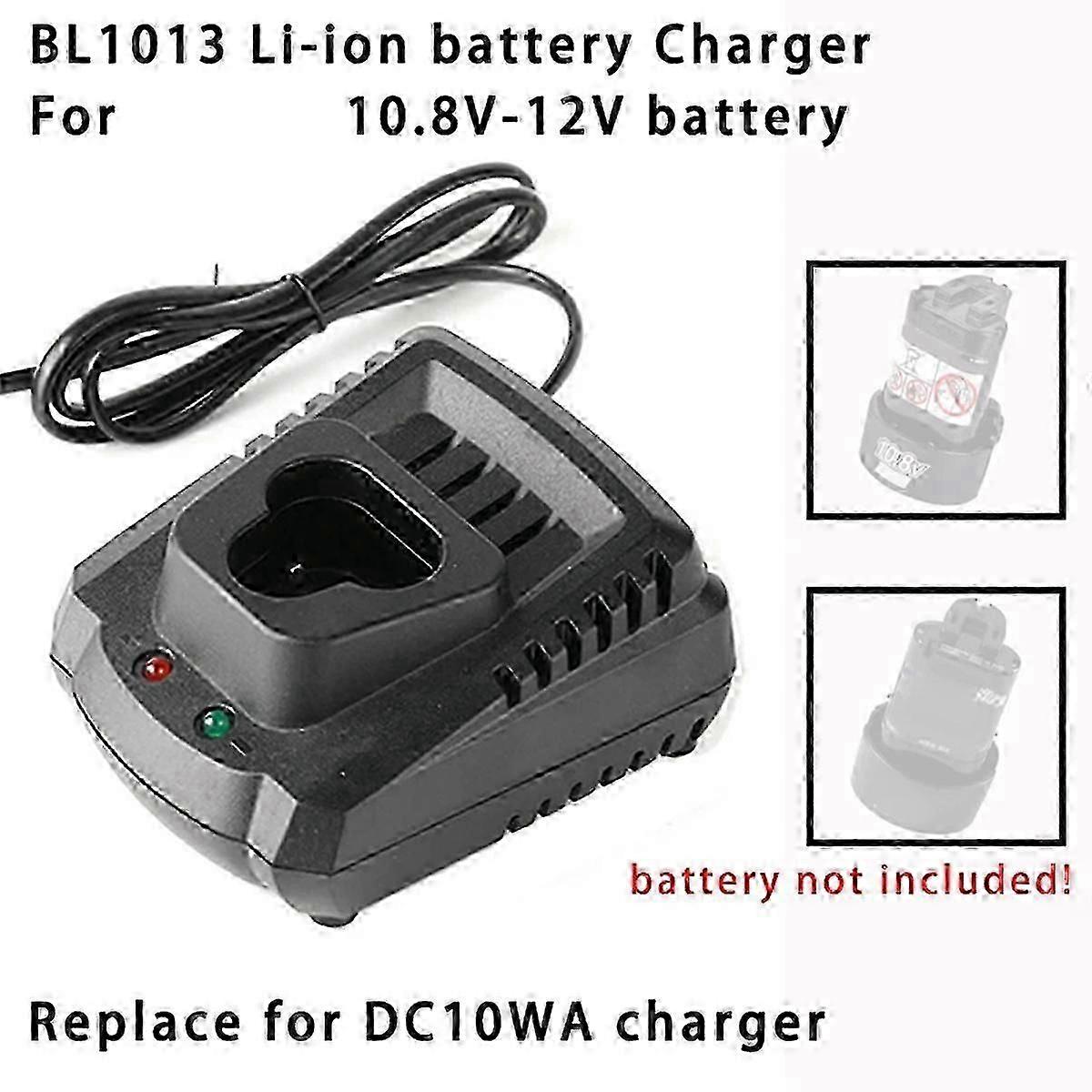 Lithium Battery Charger for Makita 10.8V 12V BL1014 BL1013 Li-Ion Battery Power Tools Parts ReplaceBlack SZRH A-F