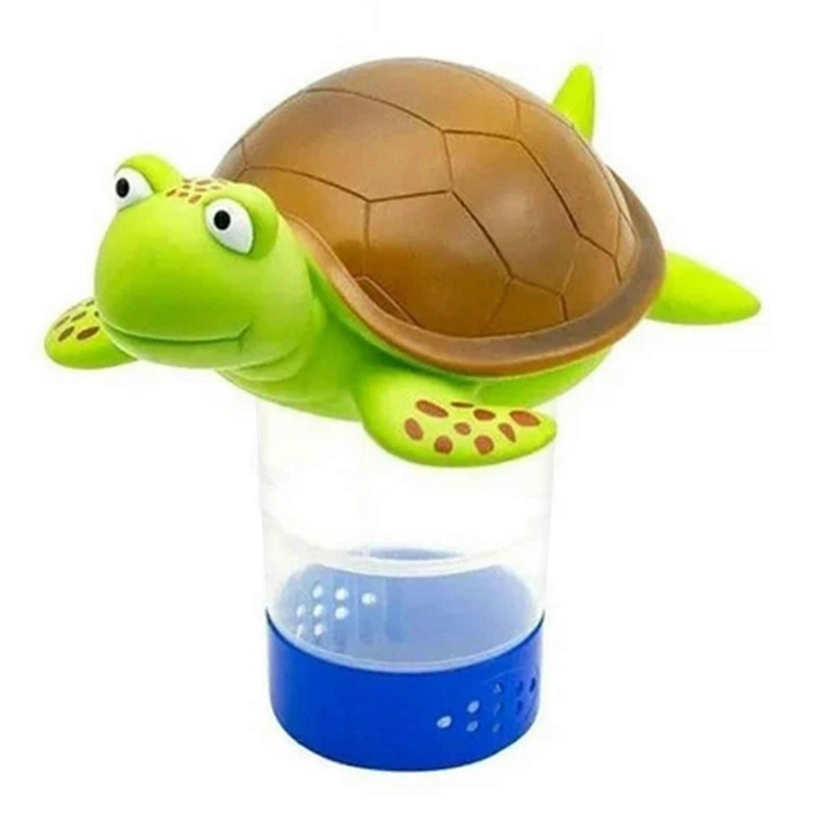 Floating Pool Chlorine Dispenser, Cute Turtle Tortoise Animal Chlorinator for Inflatable Pools & Hot Tubs