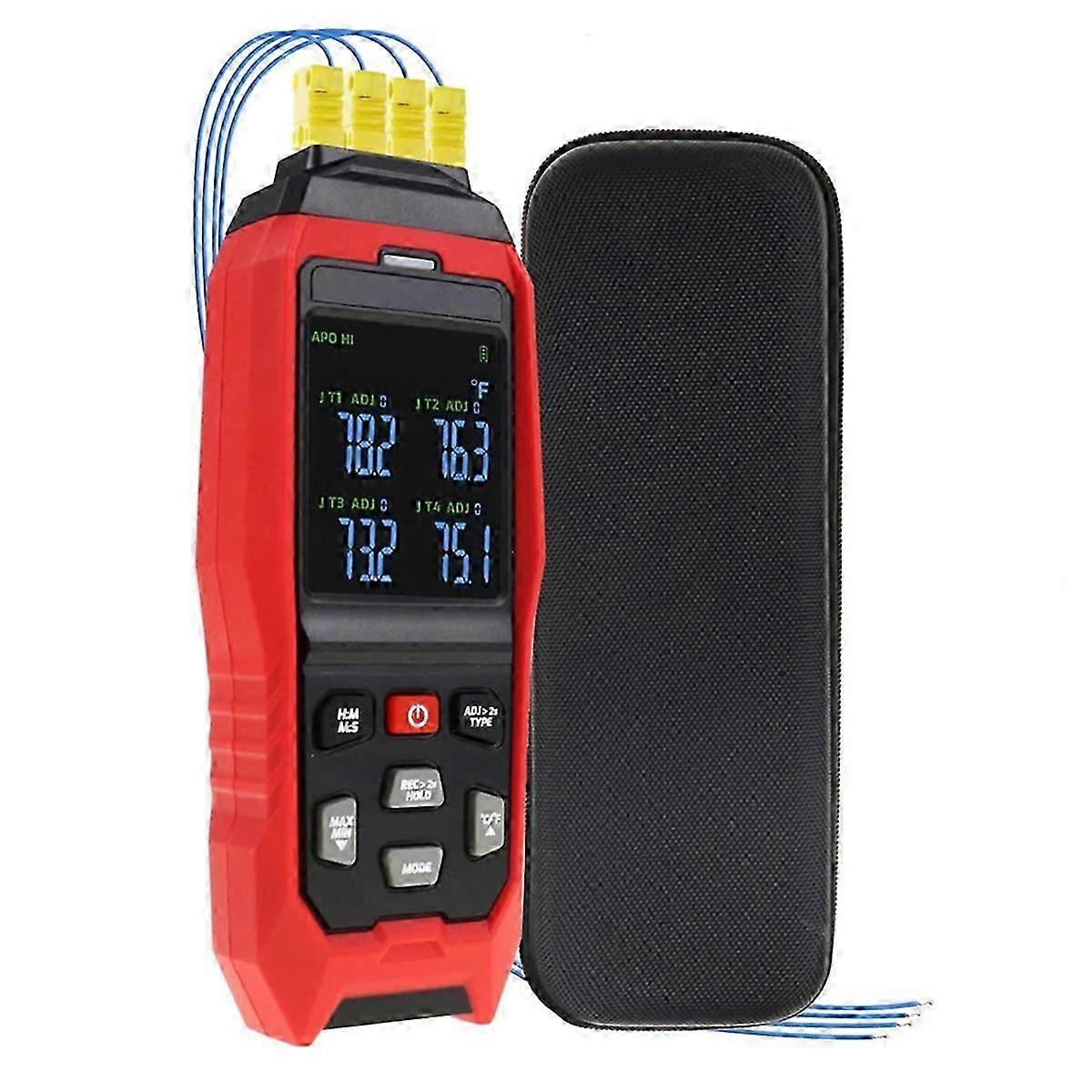 4 Channels Thermocouple Data Logger Thermometerc K Type
