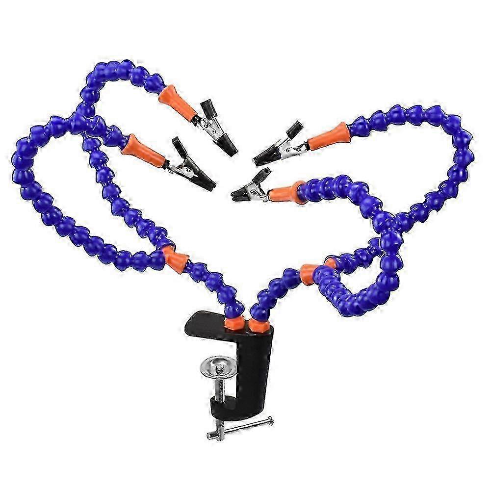 4 Pcs Flexible Arm PCB Holder for Circuit Board Repair - Adjustable Hands for Easy Soldering and Precision Work