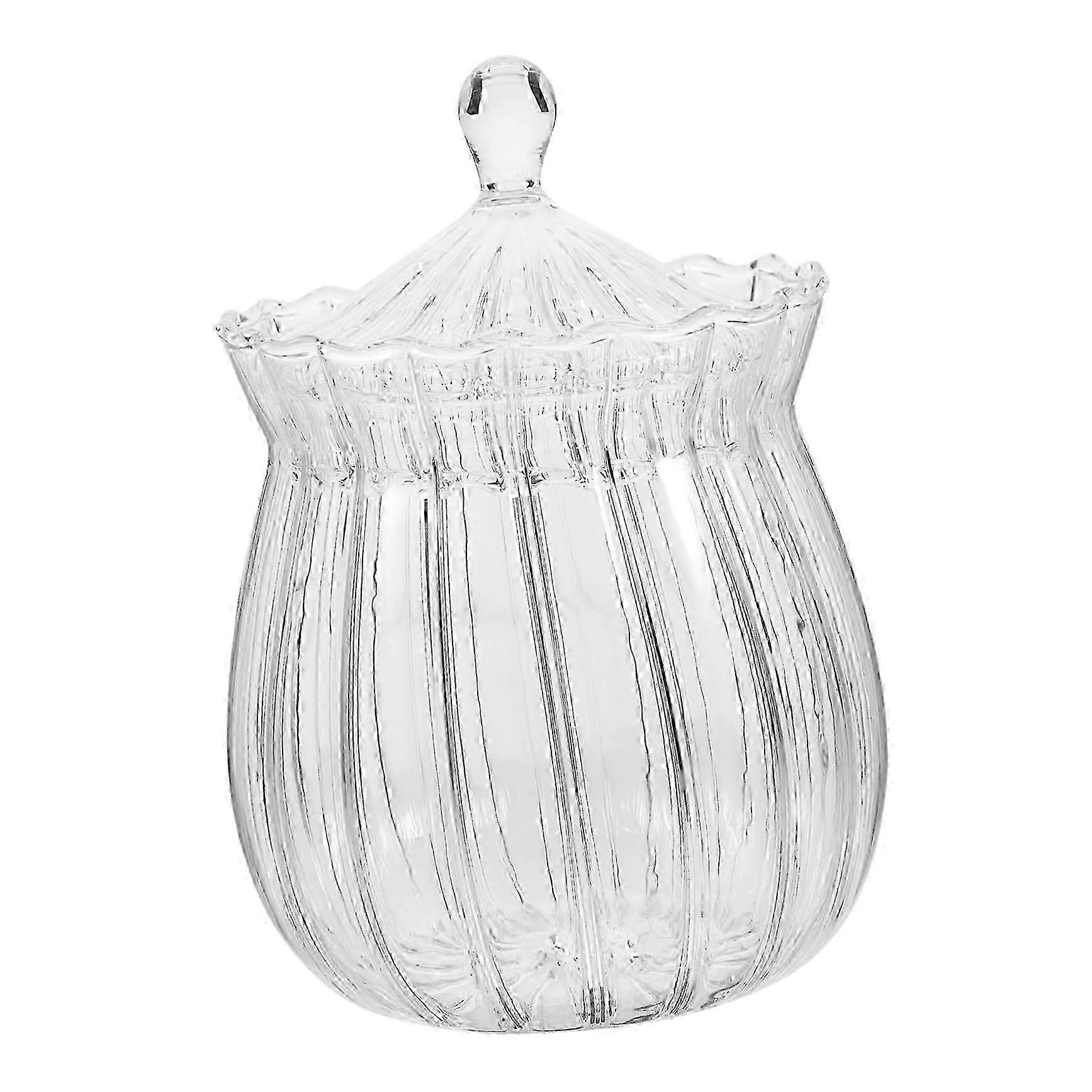 Glass Candy Jar with Airtight Lid | 3-in-1 Storage for Snacks, Dried Fruit & Tea