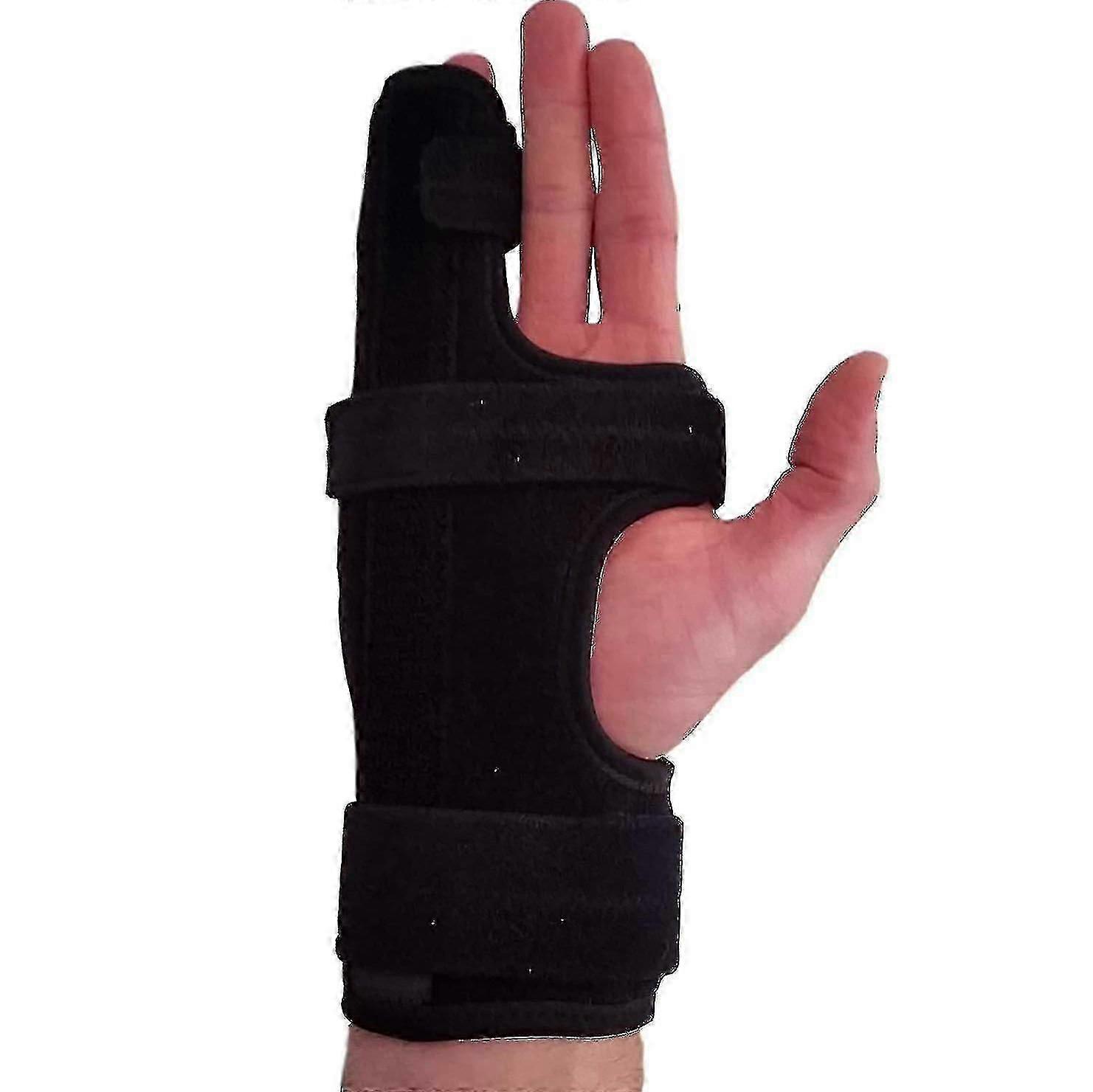 Adjustable Hand Brace for Metacarpal Finger Fracture and Ulnar Gutter Splint Support, Post-Surgery Recovery