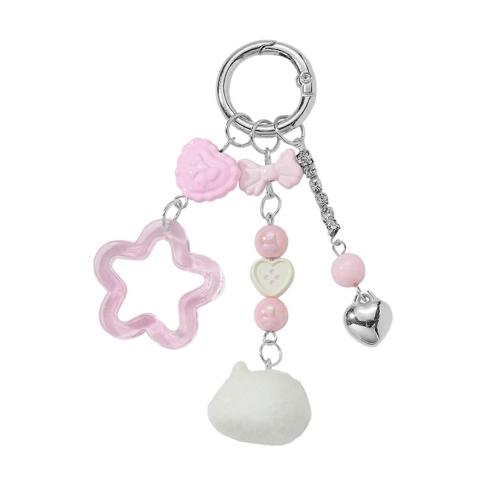 Charming Rabbit Frogs Key Fob Premium Flocking Material Lightweight Design Multipurpose Use Ideal Birthday Surprise Multicolor