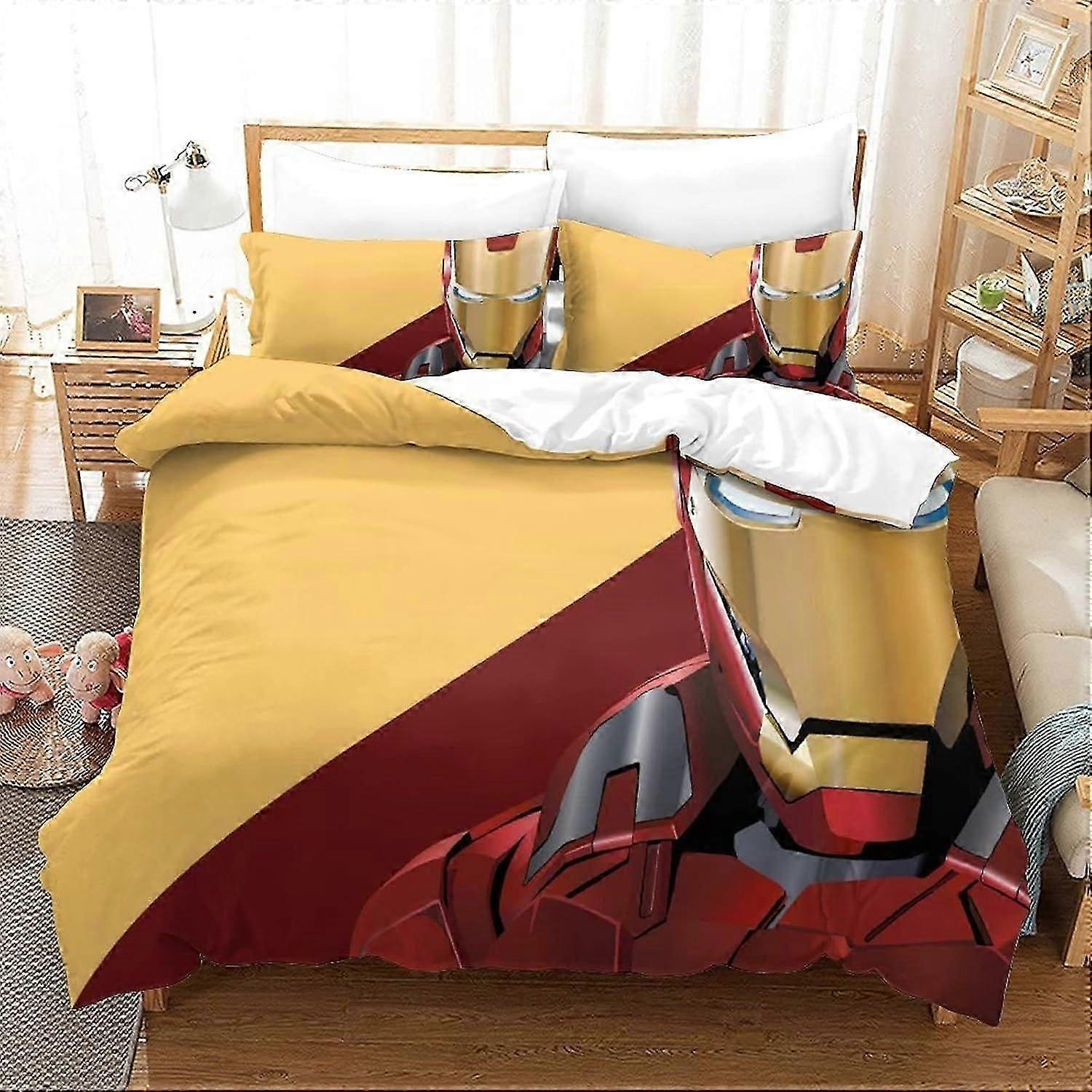 xzz535 Iron Man Duvet Cover Set Bedding Set Duvet Cover Movie Poster King