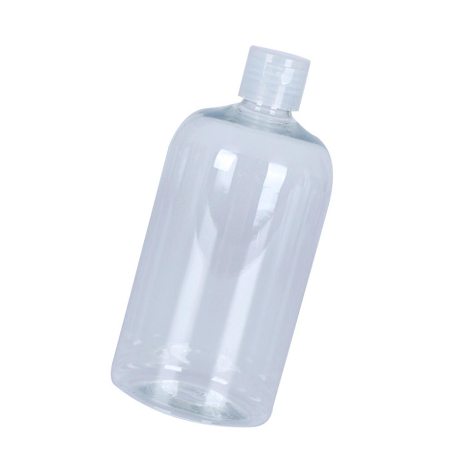 Refillable Containers Snap Secure Lids 5Size Option Clear Hygiene Toiletry Storage Bottles for Travel Skincare Dispenser  500ml