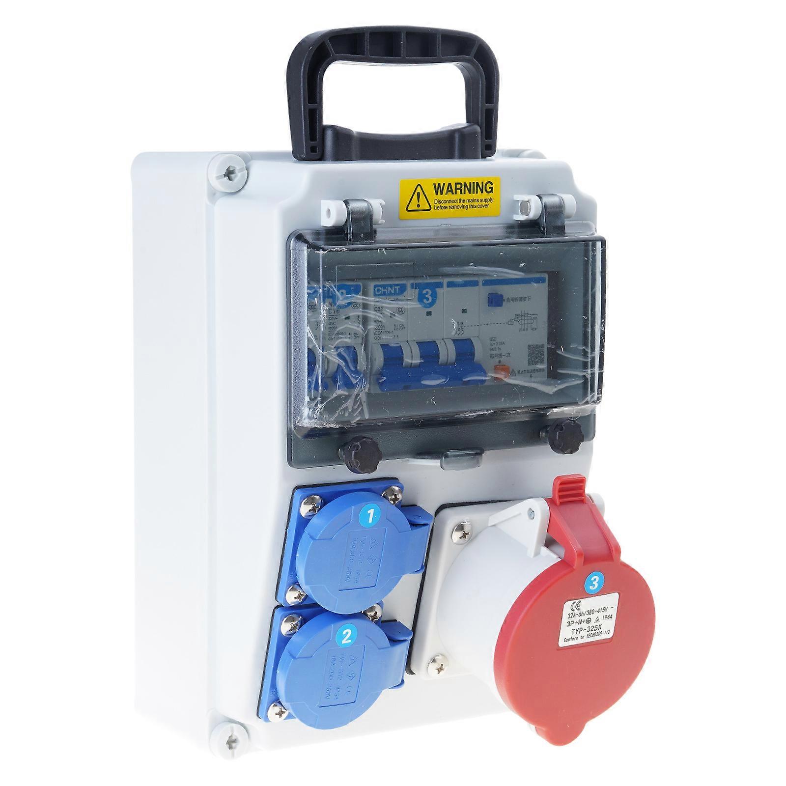 Waterproof Wall Power Distributors With Socket Portable Outlets Box Outdoor Industrial Socket Box Easy to Install Multicolor