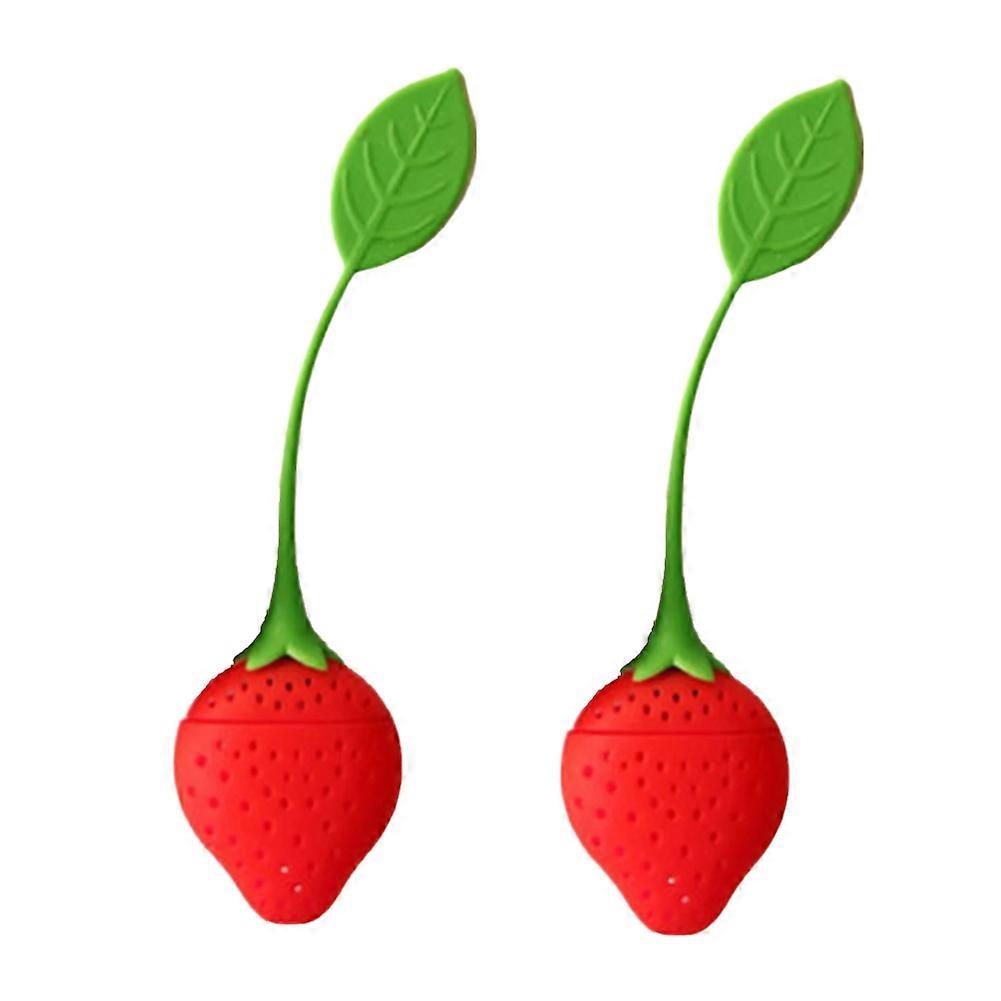 Loose Tea Leaf Strainer Silicone Tea Infuser Strawberry