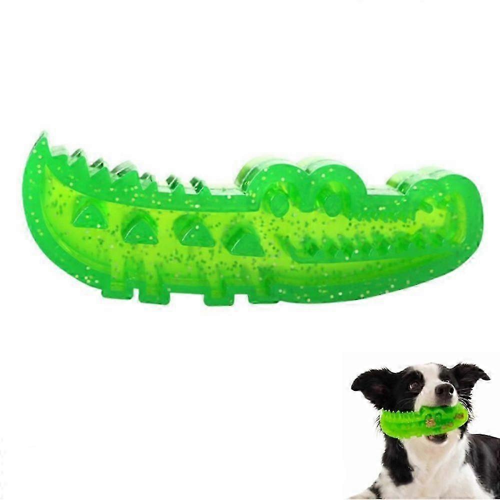 Slow Feed Chew and Fetch Crocodile, Dog Slow Feeder Puzzle Toy