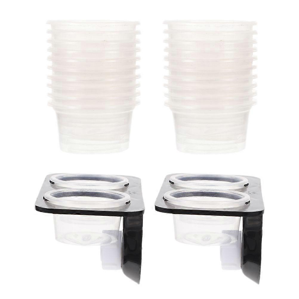 1 Set of Reptile Feeding Ledge with Suction Cup Reptile Water Feeder Reptile Tank Supplies