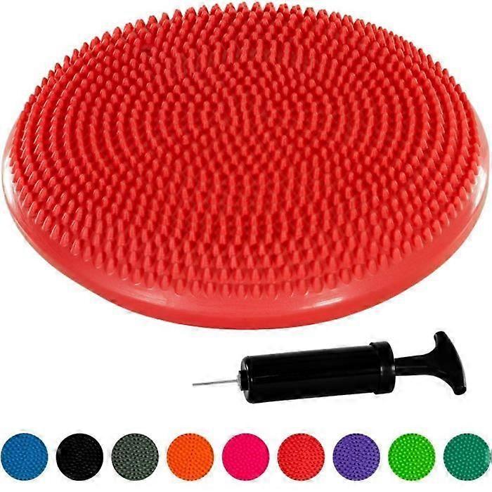 MOVIT Inflatable Balance and Seat Cushion - Red - For strengthening and posture exercises