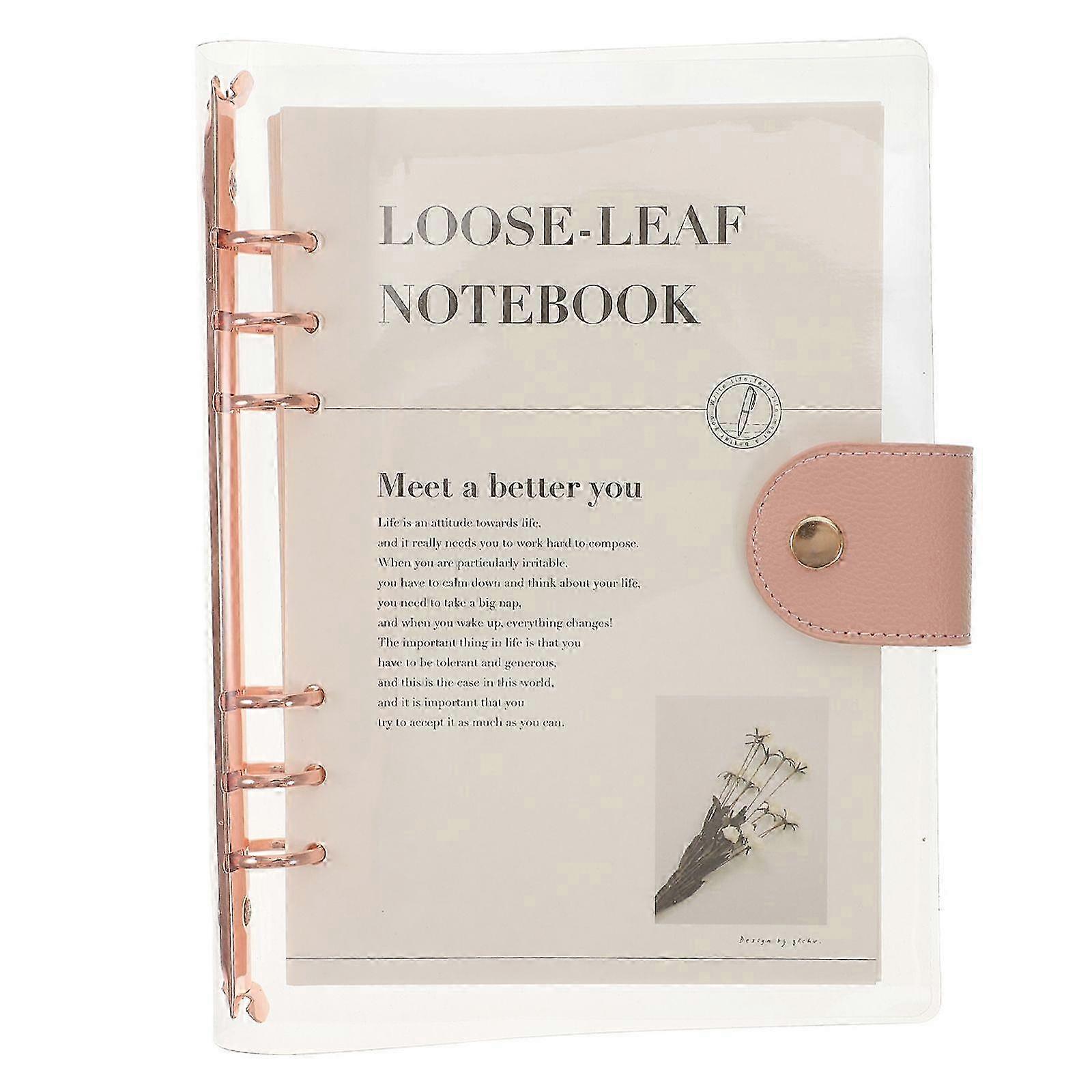 Transparent Scrapbook Loose-leaf Notebook Detachable Binder Lovely Notebook