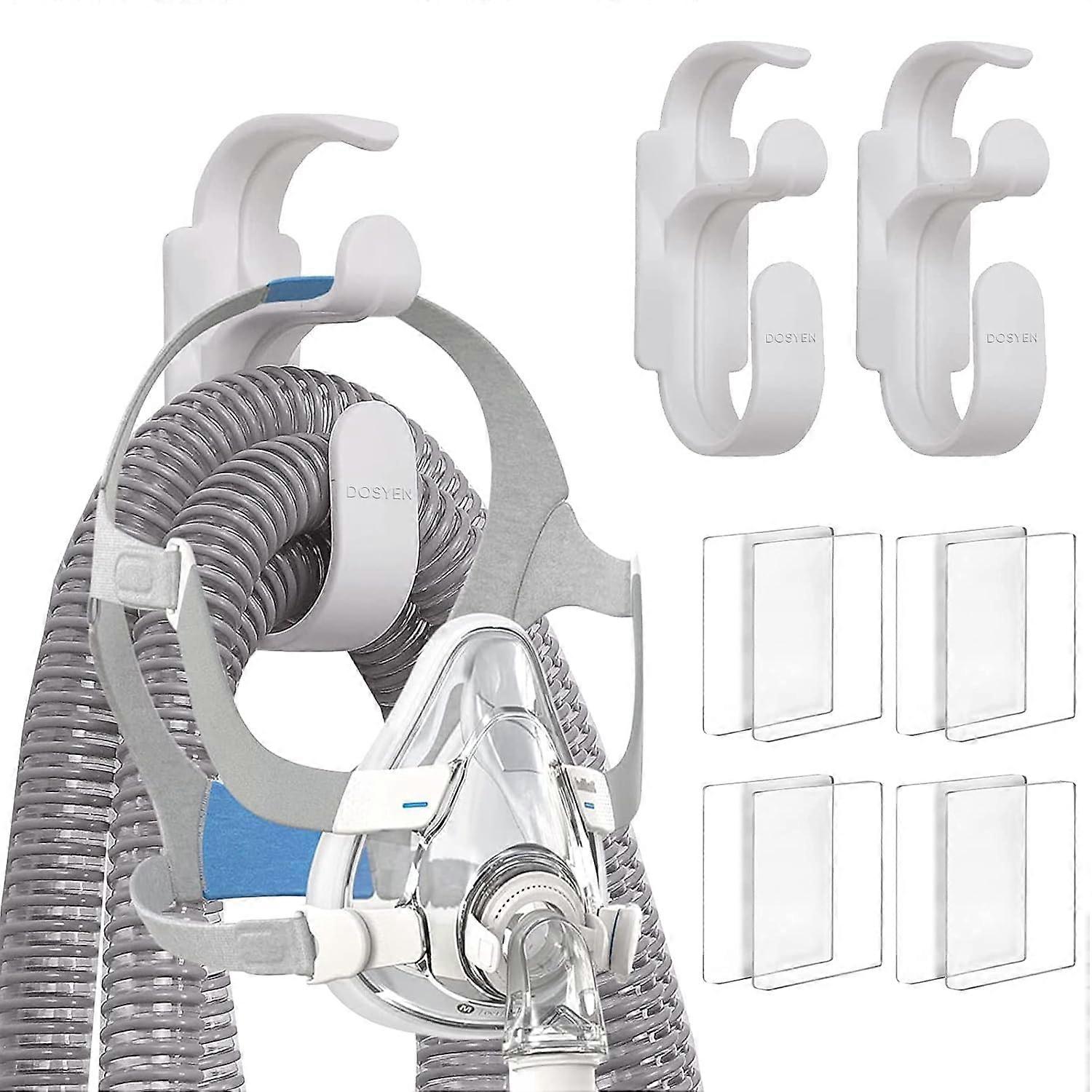 2PC CPAP Hose Hanger with Anti-Unhook Feature CPAP Mask Hook Tubing Holder Organizer Avoid Tangle for Sleep Better