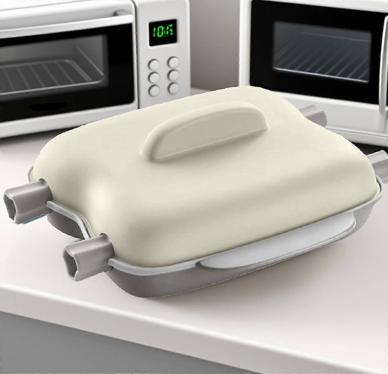 Microwave Corn Steamer for 2 Cobs with Lid and Handle, Food Grade Dishwasher Safe Cooker for Home Office Dorm