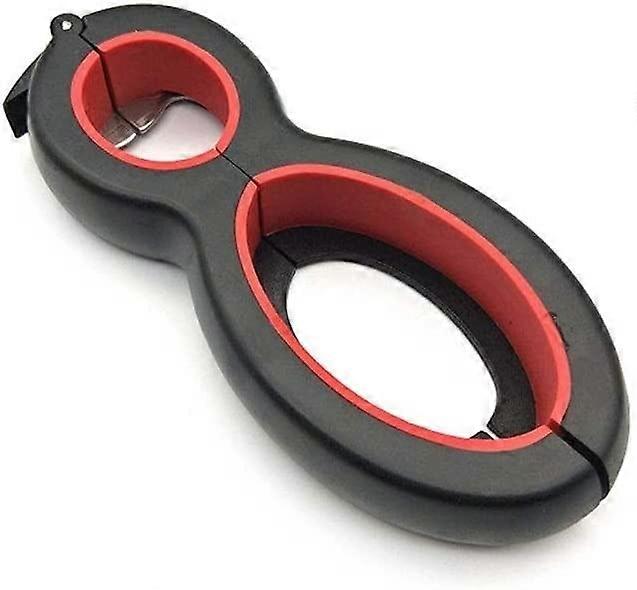 Wine and Can Opener 6 in 1 Bottle Opener with Bag Sealer Paper Lid Remover for Kitchen Use