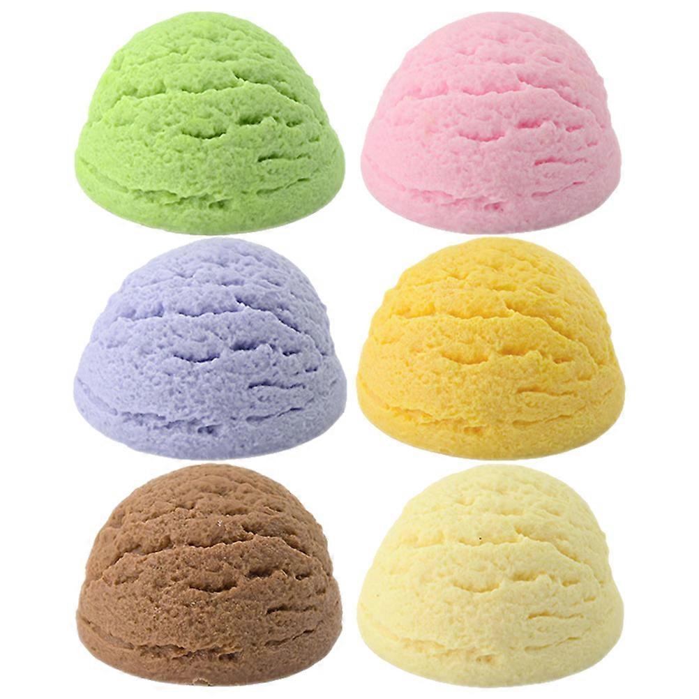 Simulation Ice Cream Balls Model in Assorted Color for Decoration 24Pcs