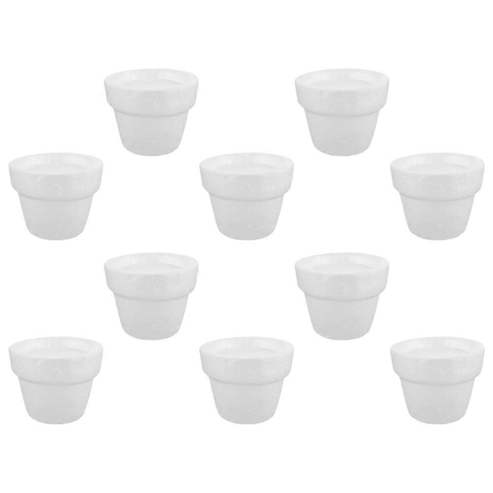 Foam Flowerpot Inserts for Crafts 10Pcs White Solid Foam Flowerpot Pads