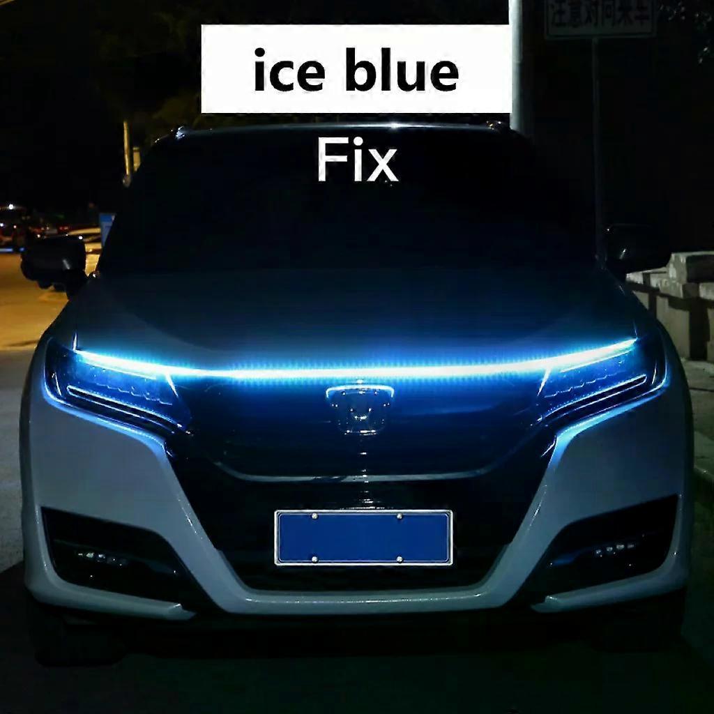 Led Car Hood Light Strip Constant Through-type Auto Modified Front Headlight Upgrade Decorative Light Car Daytime Running Lights