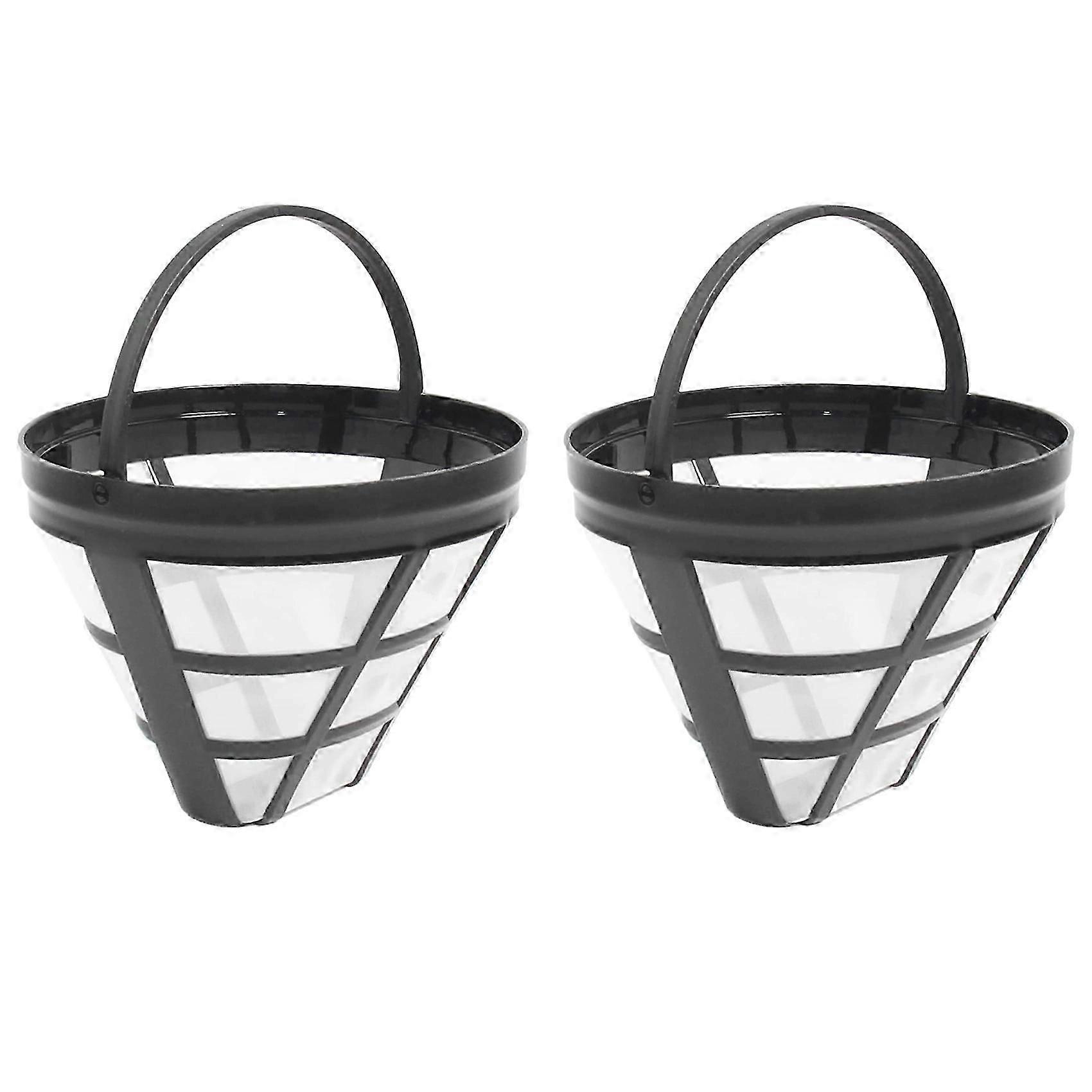 2Pack No.4 Reusable Coffee Maker Basket Filter for Cuisinart Ninja Filters, Fit Most 8-12 Cup Basket