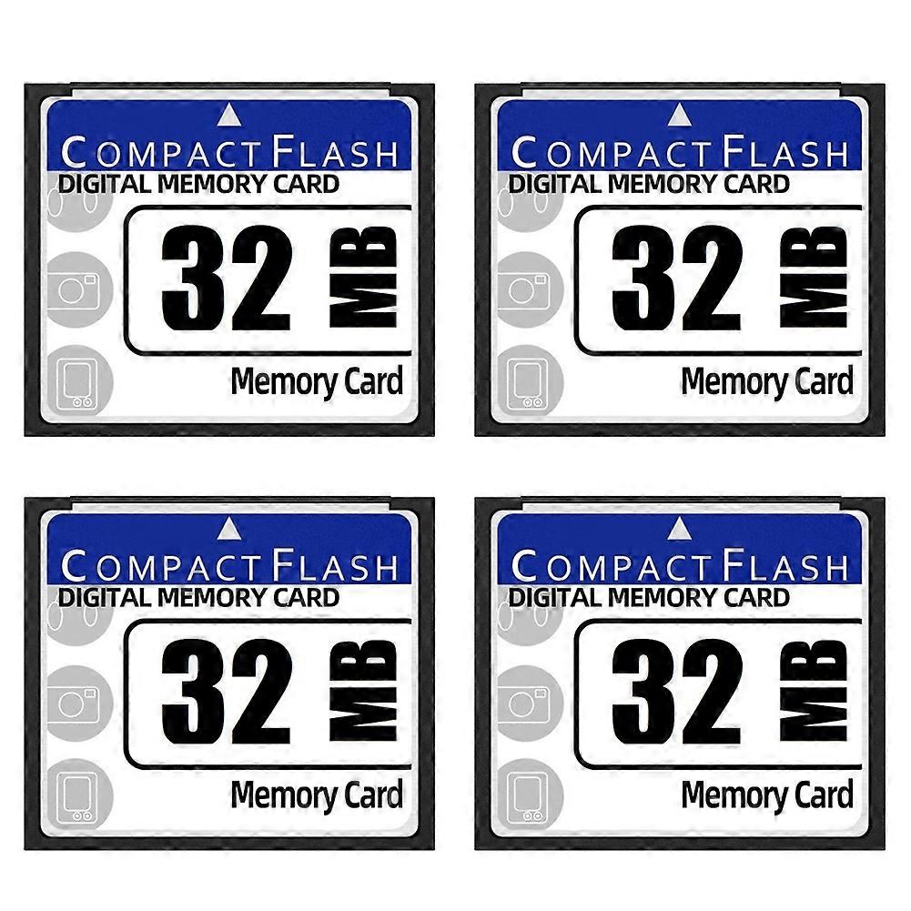 4X 32MB Compact Flash Memory Card for Camera, Advertising Machine, Industrial Computer Card