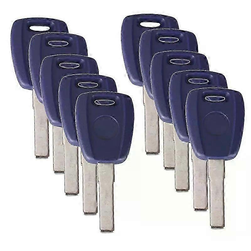 10X Transponder Key Uncut Blade SIP22 Key Shell for Fiat 500 Ducato