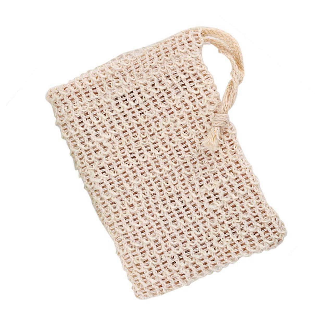 5pcs Exfoliating Soap Saver Pouch Mesh Bag with Drawstring for Rich Foam and Quick Drying Shower