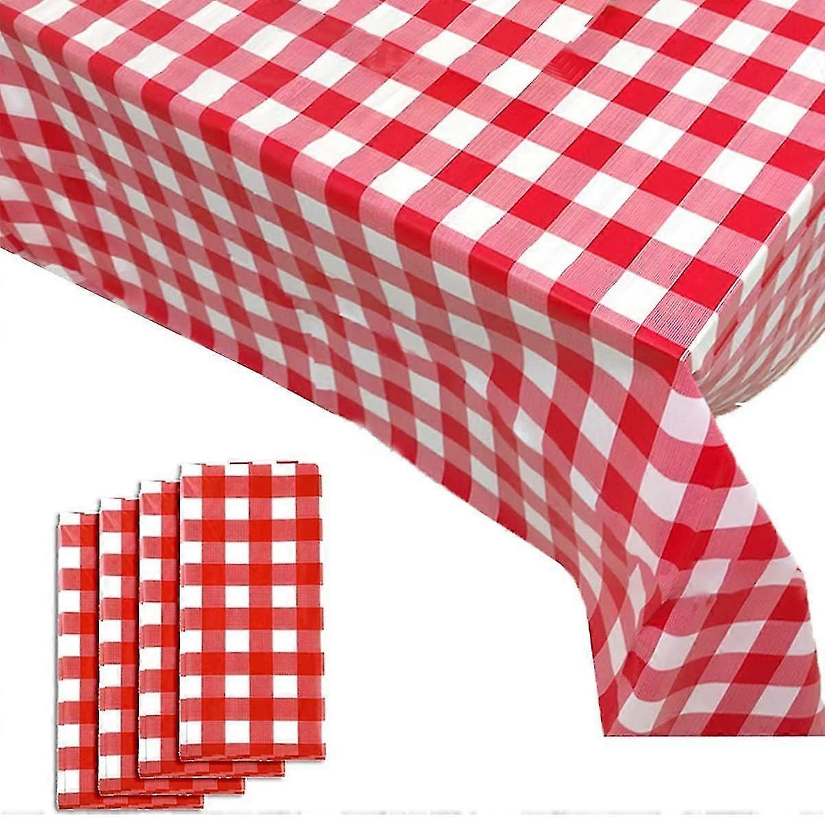 2pcs Tablecloth Checkered Table Cover