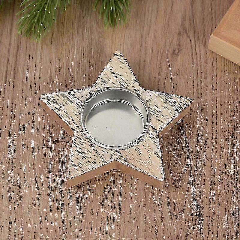 Julljusstake, Träsnöflingeträddesign, Hemdekoration